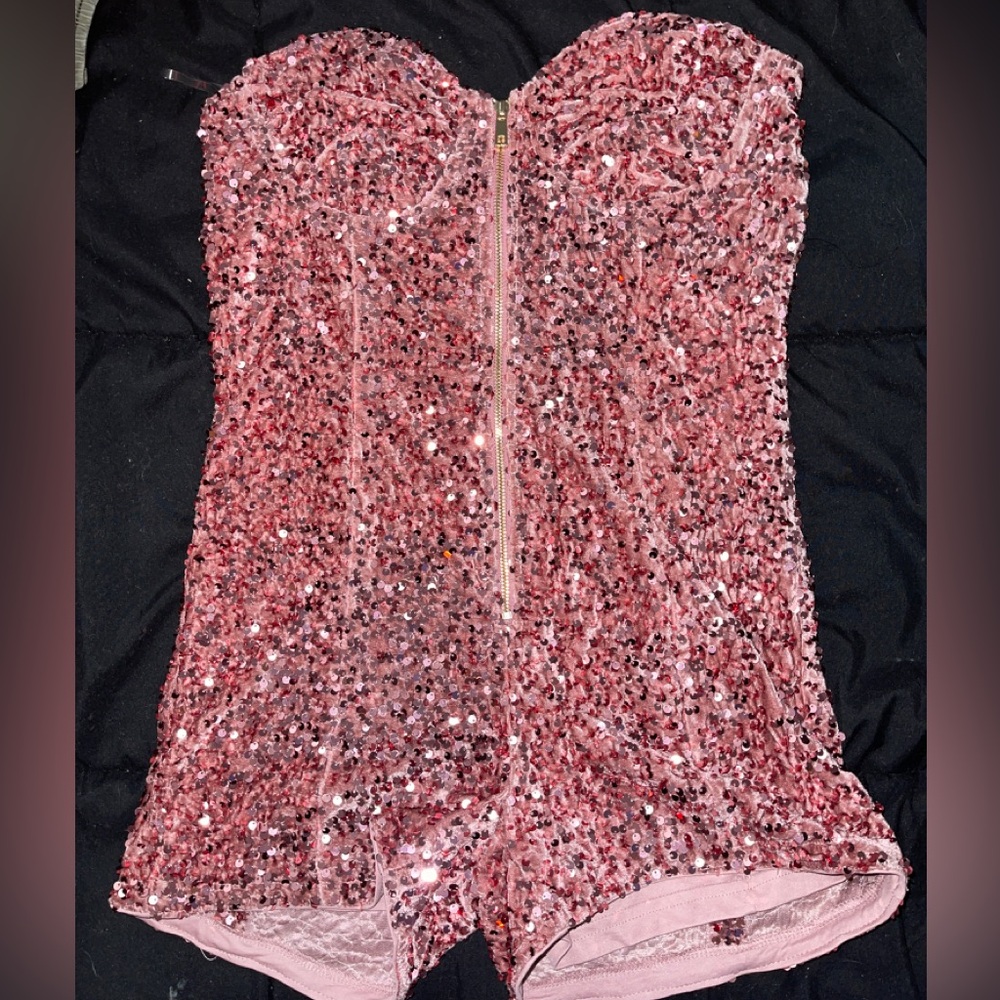 Fashionnova pink sparkle jumper